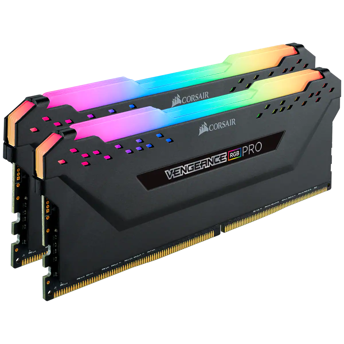 Corsair Vengeance® RGB PRO Intel XMP Certified 16GB (2 x 8GB) DDR4 DRAM 3600MHz C18 Memory Kit — Black
